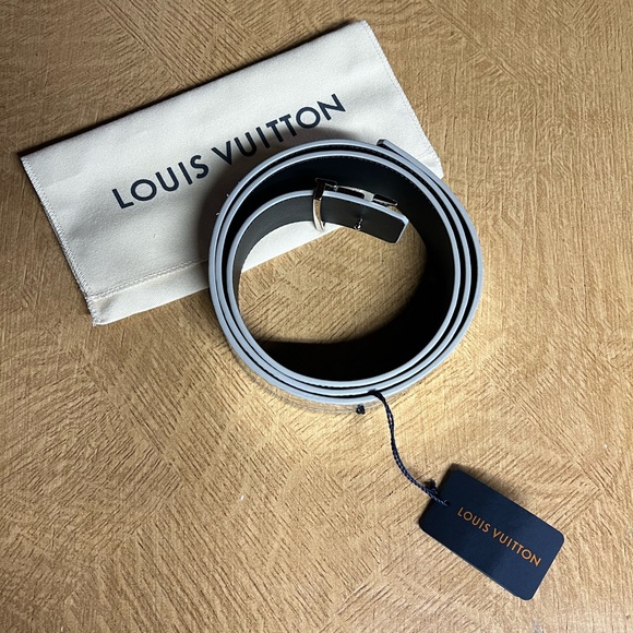 Louis Vuitton Monogram Miroir 40mm Reversible LV Initiales Belt 110 40 Silver - Picture 4 of 13